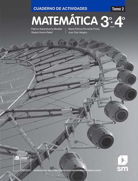 Cuaderno de actividades de Matemáticas 4º Medio pdf para descargar Tomo 2