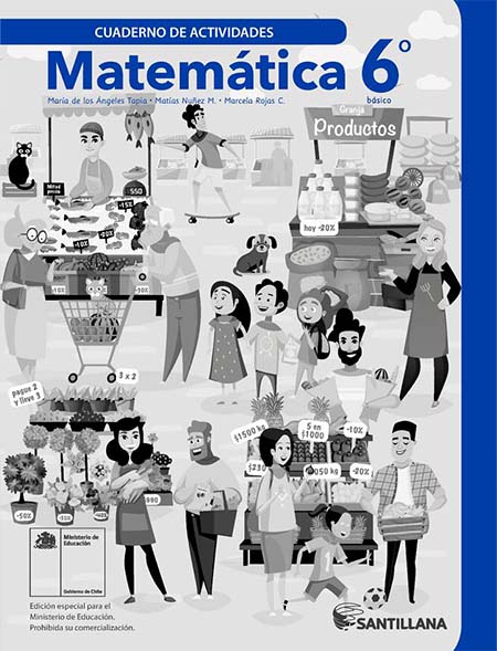 cuaderno de actividades Matemáticas 6º Básico pdf para descargar