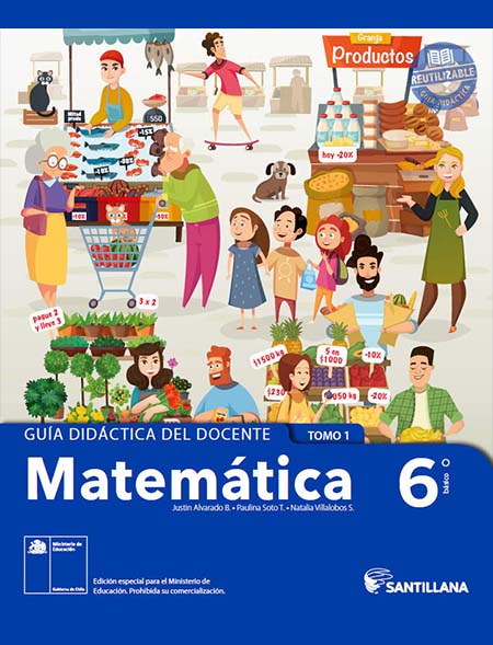 guía del docente Matemáticas 6º Básico con respuestas tomo 1